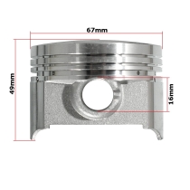 Cilindro kmpl. ATV 250 67mm PIN 16mm AC