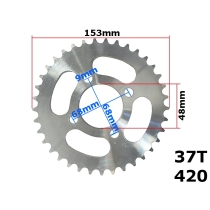 Žvaigždute 37 dantų 420-37T ATV 110