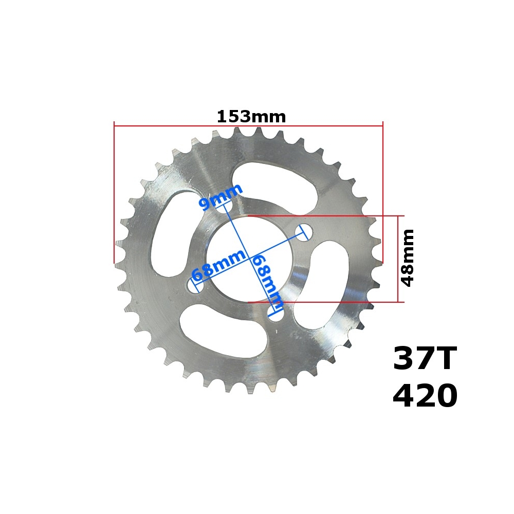 Žvaigždute 37 dantų 420-37T ATV 110